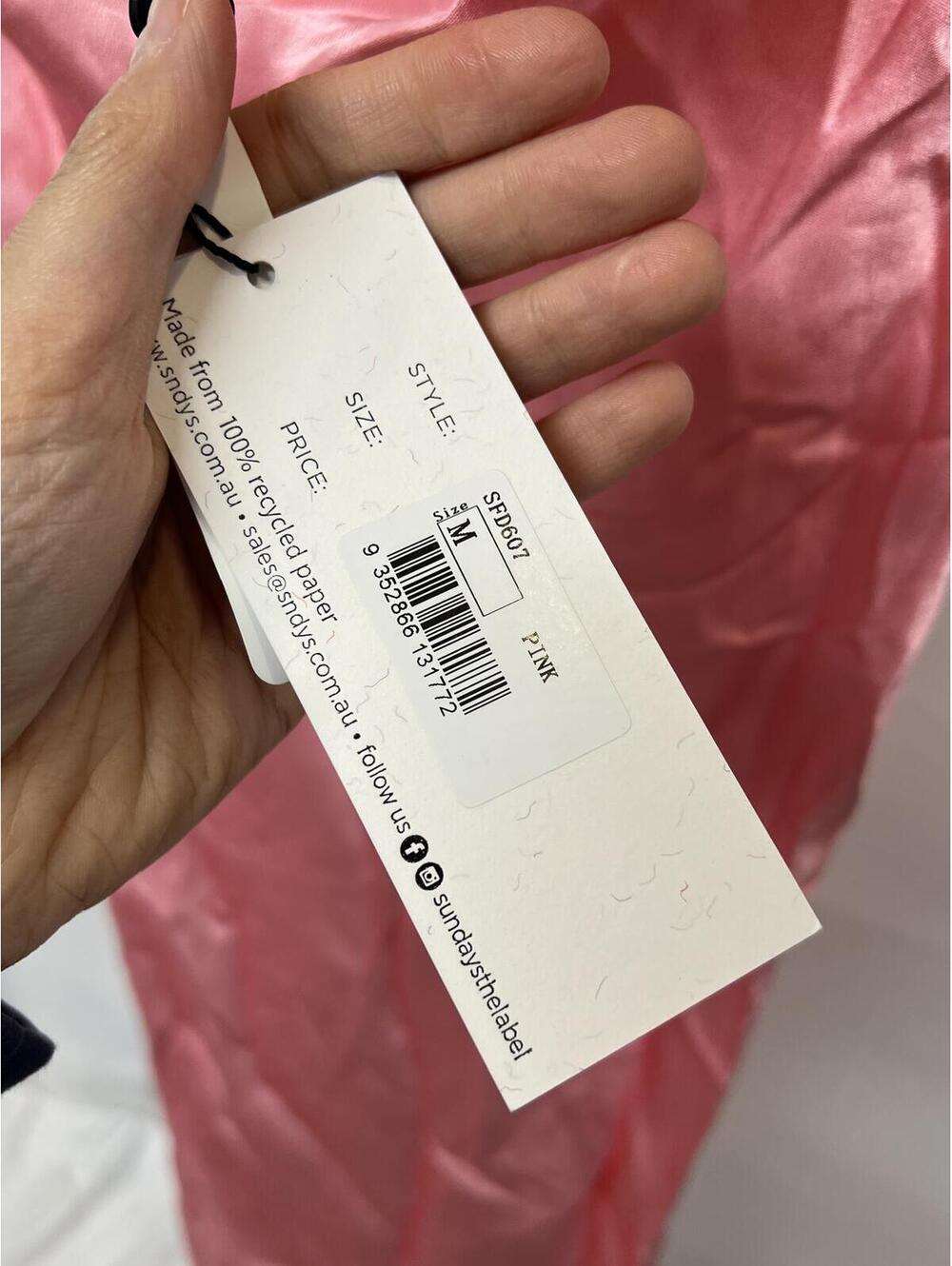 SNDYS X Revolve Angel Strapless Midi Dress in Pink - Picture 8 of 9